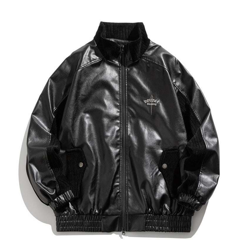 Double Blessing PU Moto Jacket