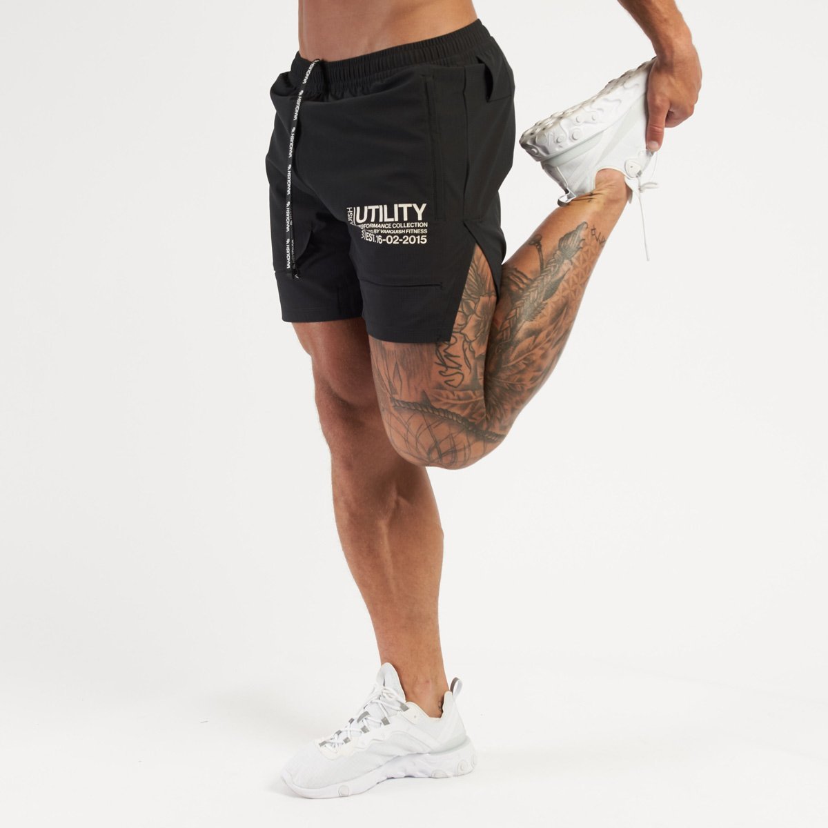 Mens Workout Shorts with Towel Loop