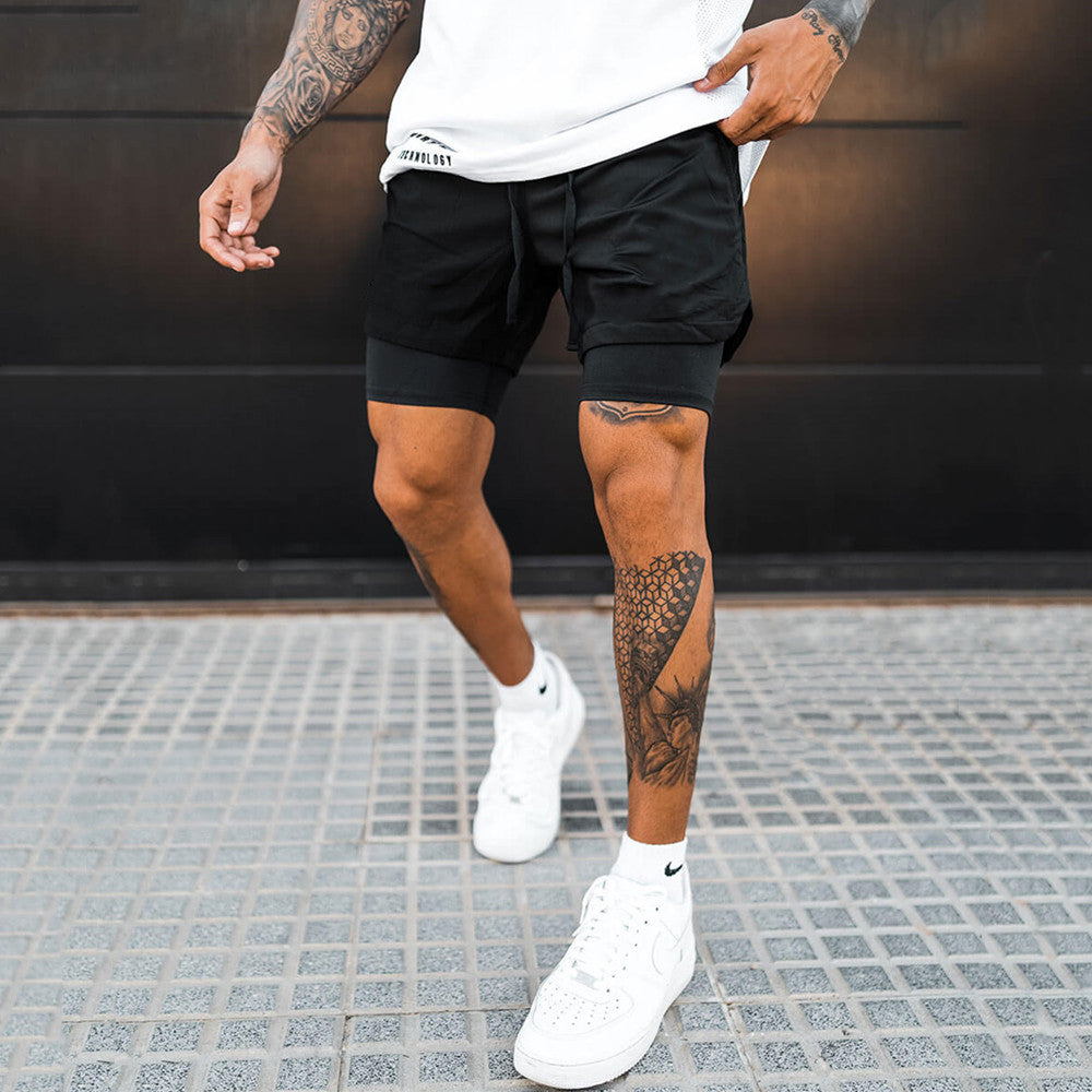 Division Double Layer Shorts