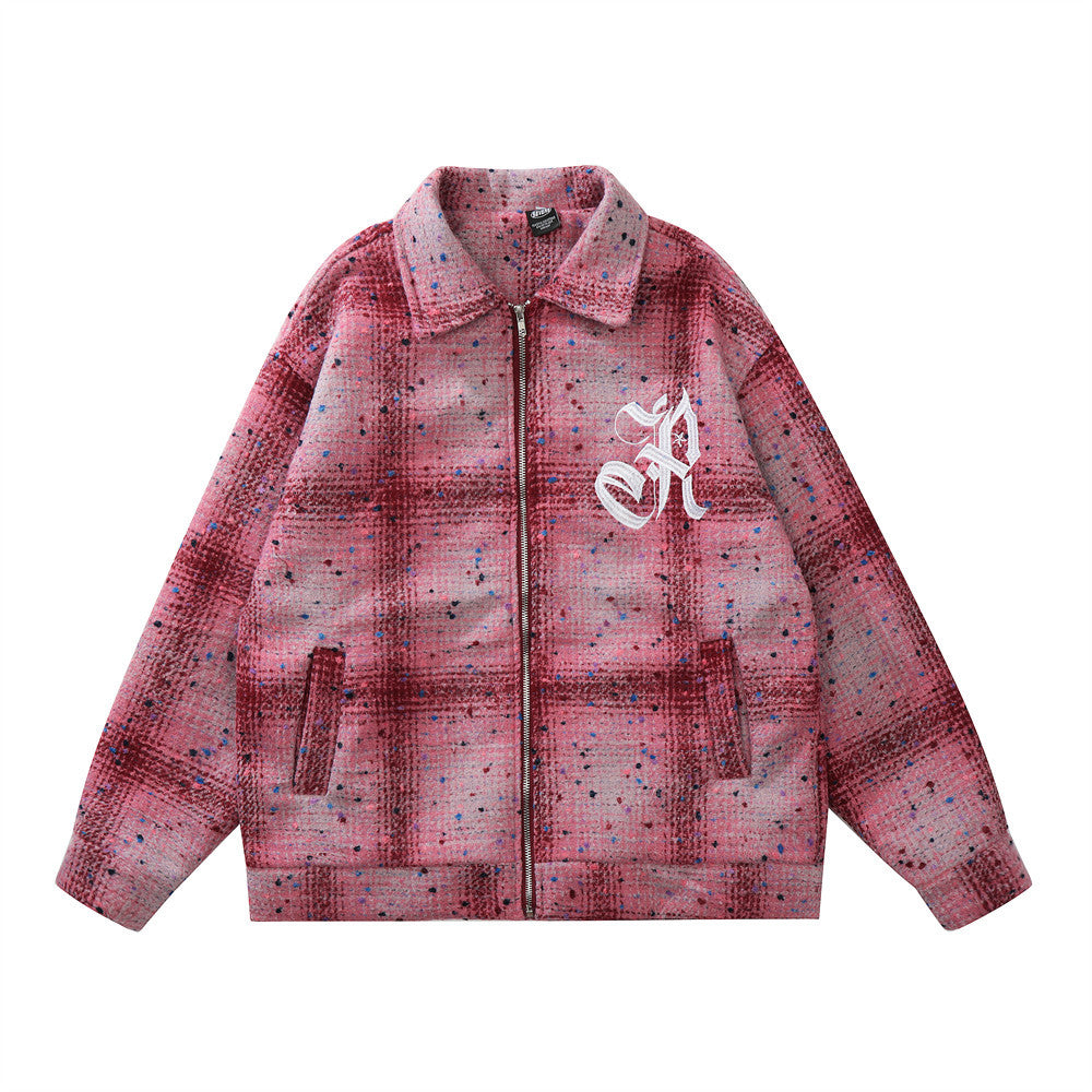 Plaid Graffiti Jacket