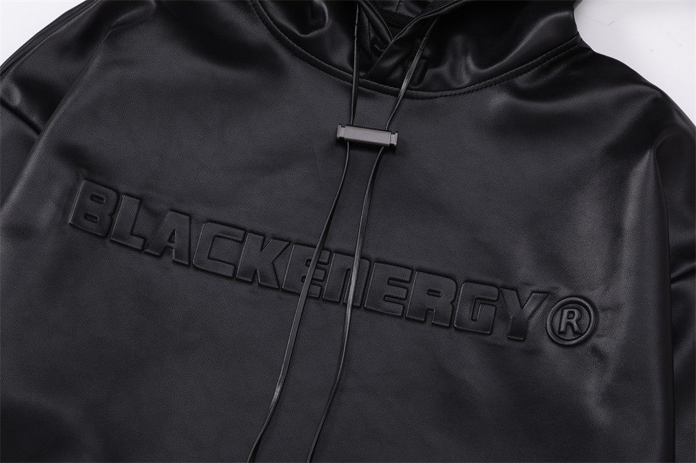 BLACK ENERGY PU HOODIE