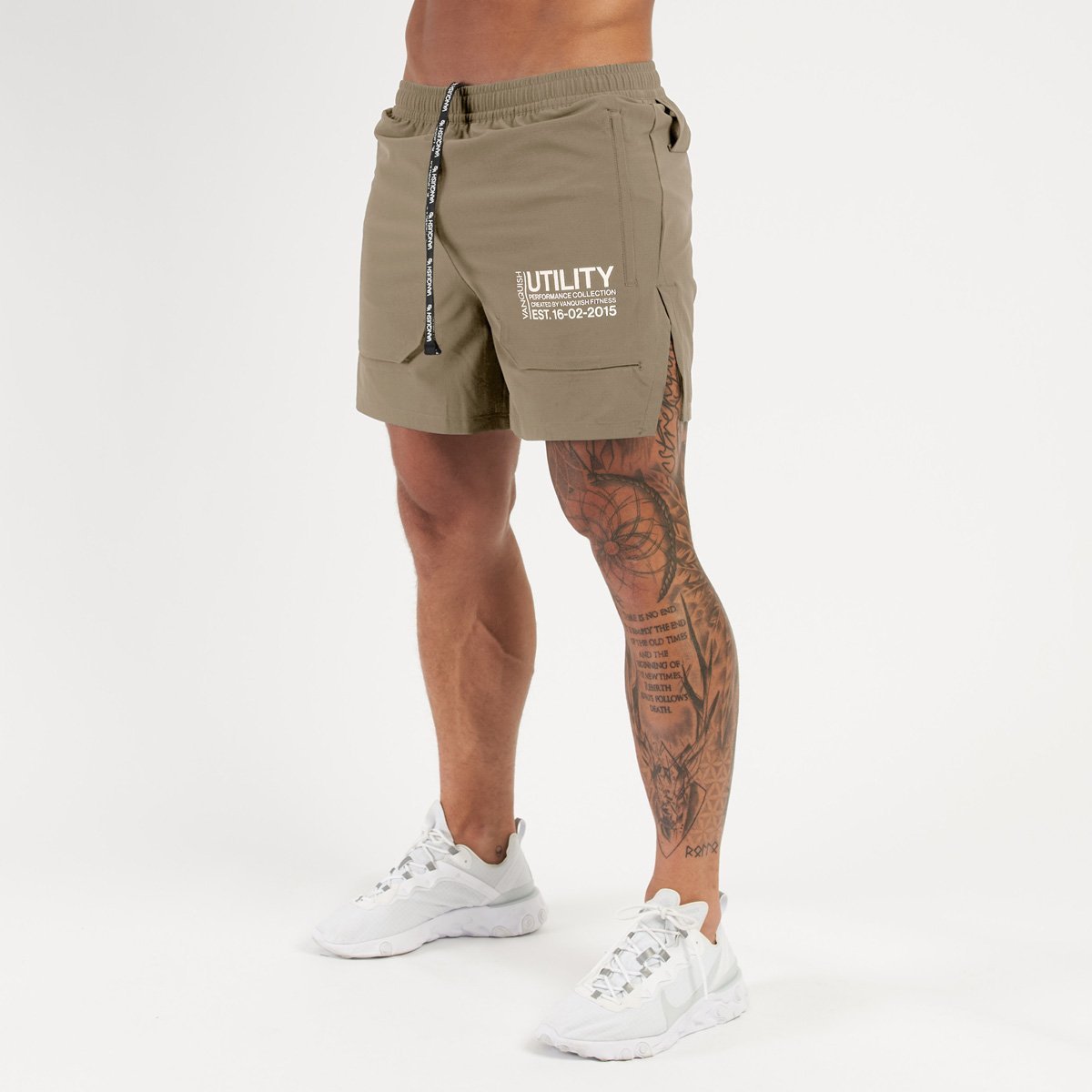 Mens Workout Shorts with Towel Loop