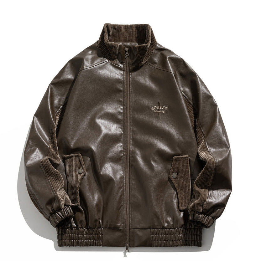 Double Blessing PU Moto Jacket