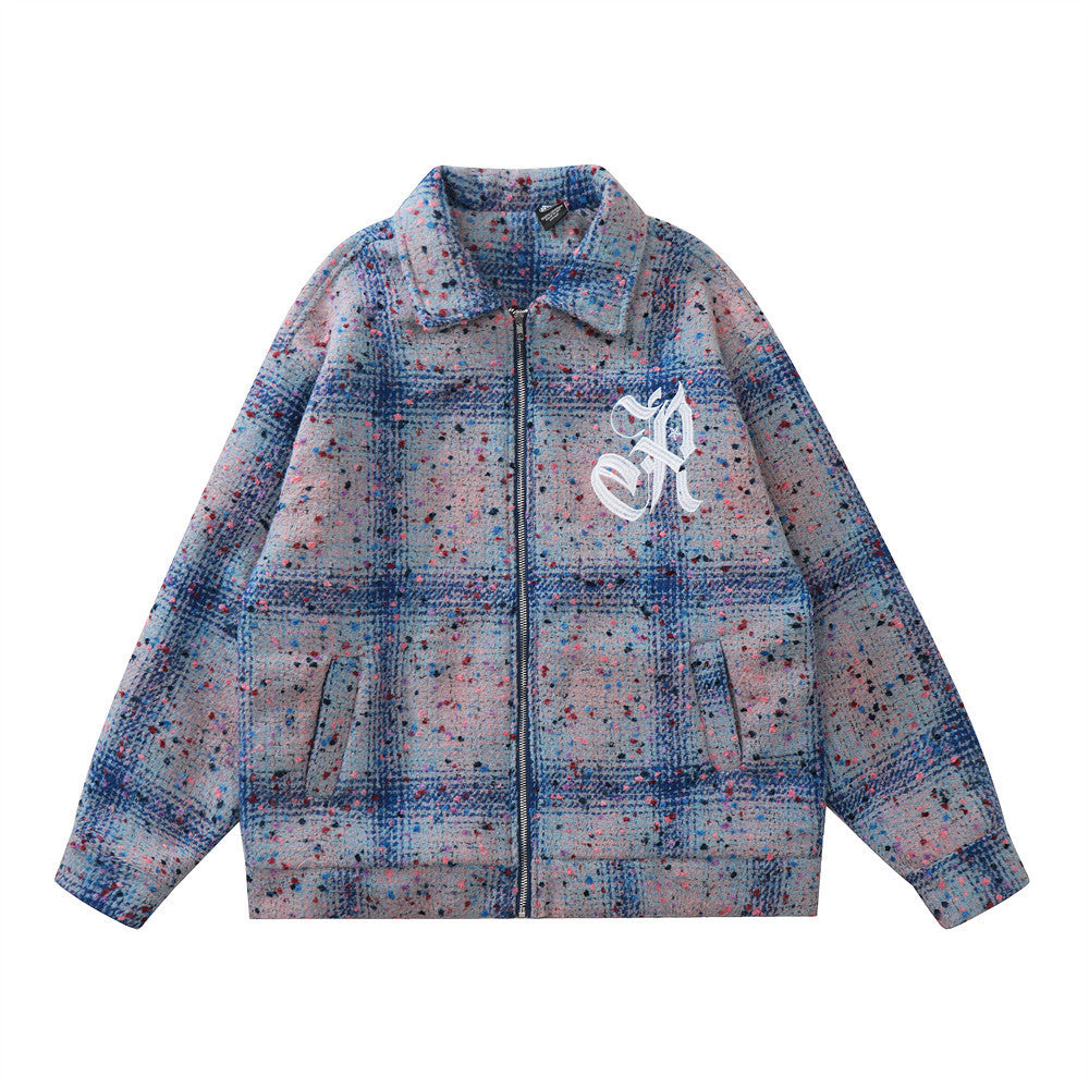 Plaid Graffiti Jacket